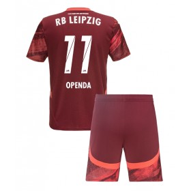 Dětské fotbalový komplet RB Leipzig Lois Openda #11 Venkovní košile 2024-25 Krátkým Rukávem